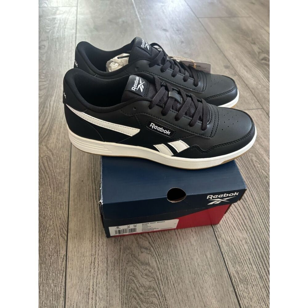 Reebok Black & White Low-Top Sneakers
